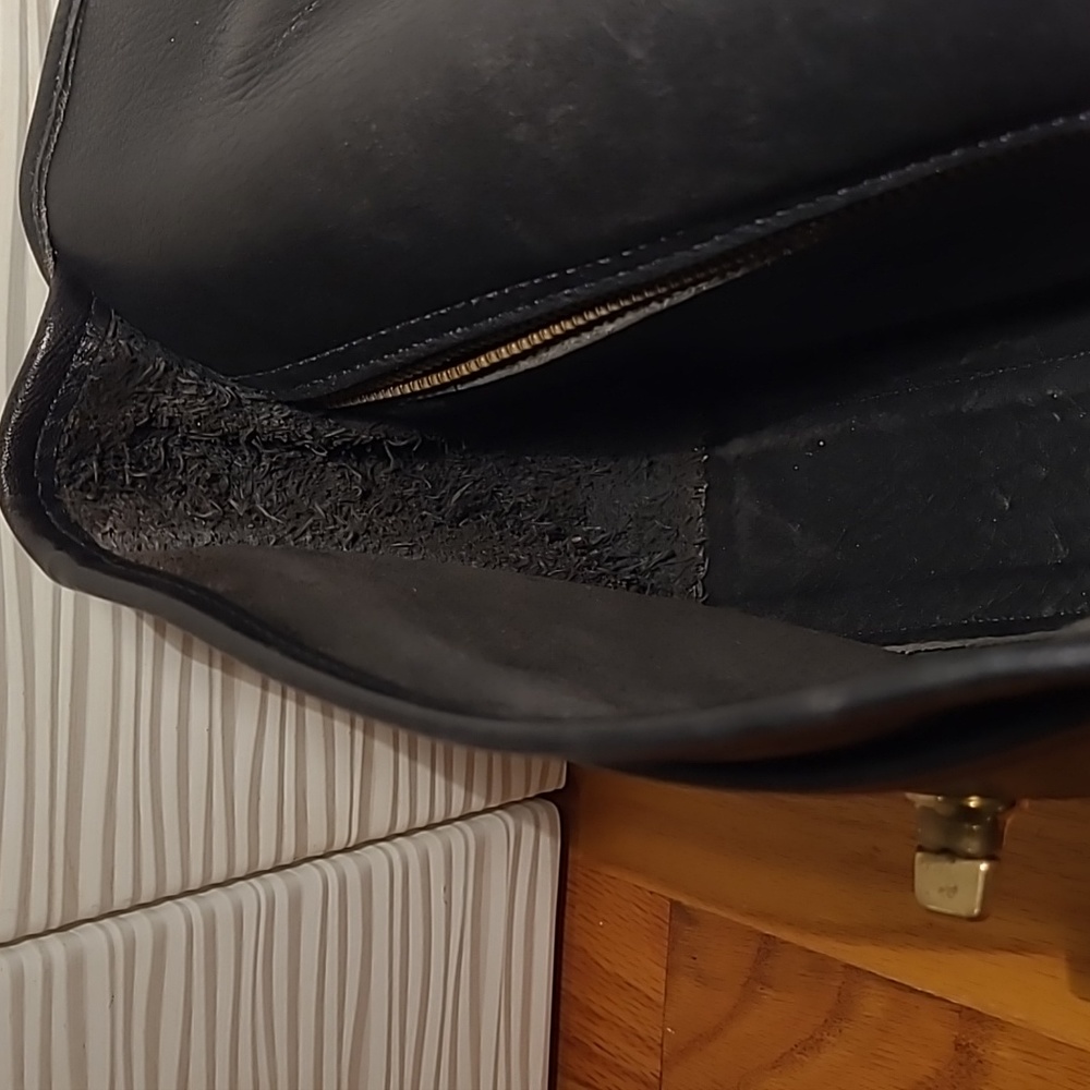 Coach Black Leather Crossbody Bag with Gold Hardware - Picture 13 of 16